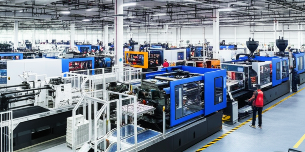 Injection molding equipment floor